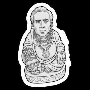 40 Count Nipolas Cage Buddha Graphic Stickers